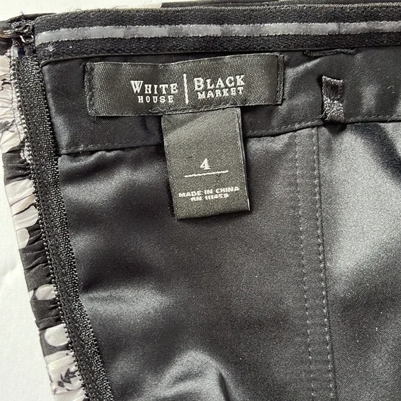 White House Black Market Strapless Silk Corset Top Size 4 - Picture 9 of 10